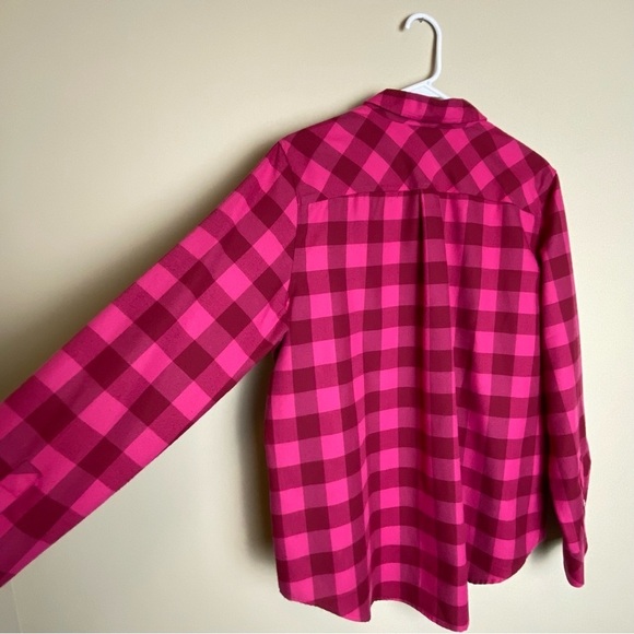 SALE Vineyard Vines Relaxed Fit Buffalo Check Flannel Buttondown Top size 16 - Picture 6 of 12